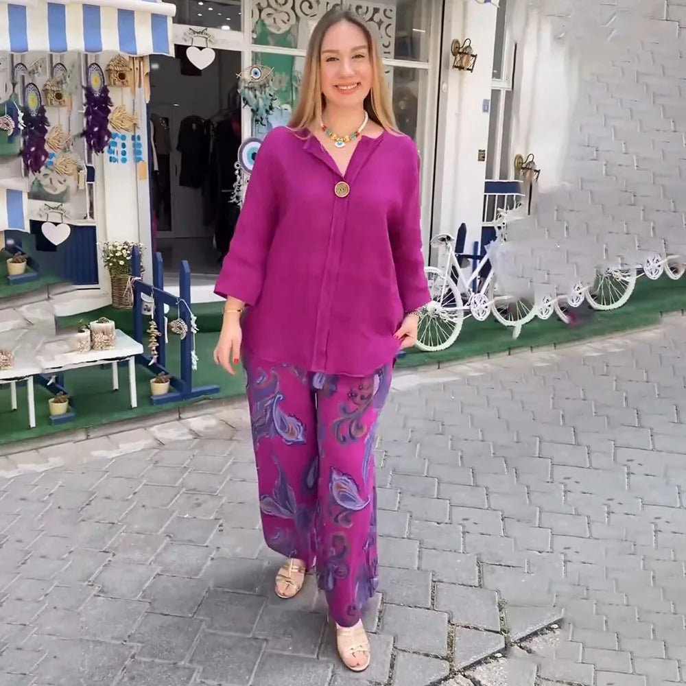 Avery | Long Sleeve Top & Pants Set