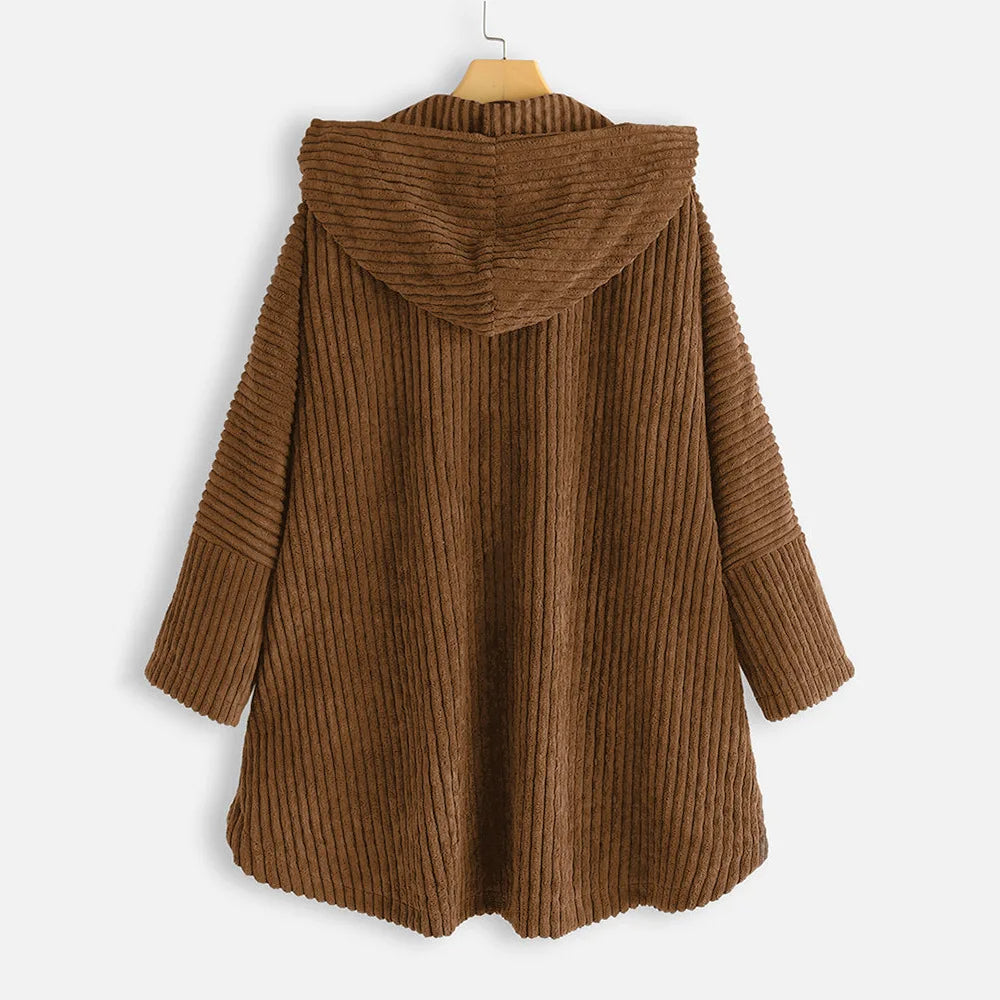 Aria | Ribbed Hooded Jacket